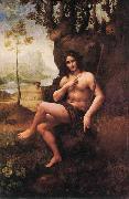 Leonardo  Da Vinci Bacchus painting